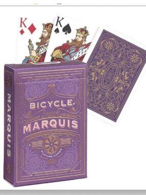 Purple Bicycle Marquis Playing Cards  ♠️♥️ Gold Foil ♣️♦️Air Cushioned